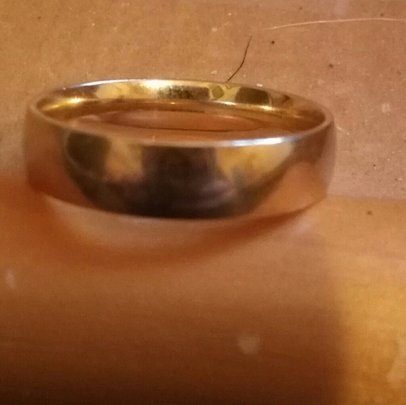 Solid 10k Yellow Gold Band Ring Sz 12 5mm Wide - Picture 3 of 11